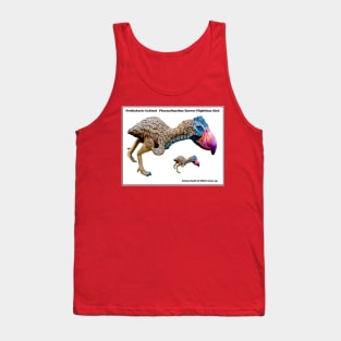 Prehistoric Extinct Phorusrhacidae Terror Flightless Bird Print Tank Top